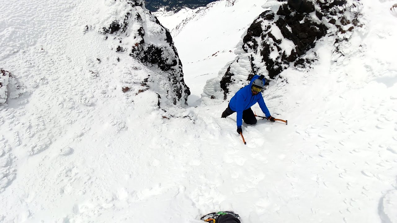 Climbing and skiing Mt. Shasta, California