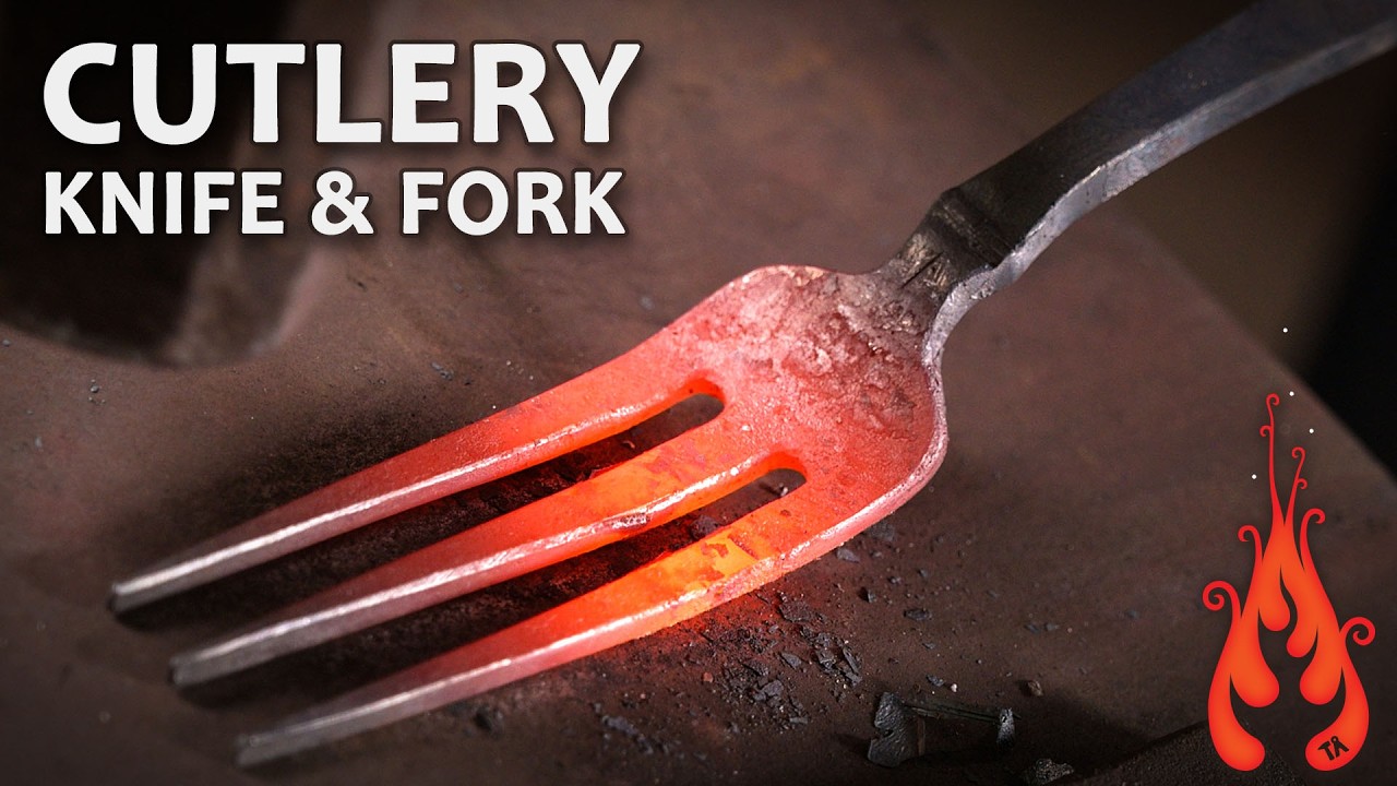 Blacksmithing - Medieval Style Cutlery : Knife and Fork