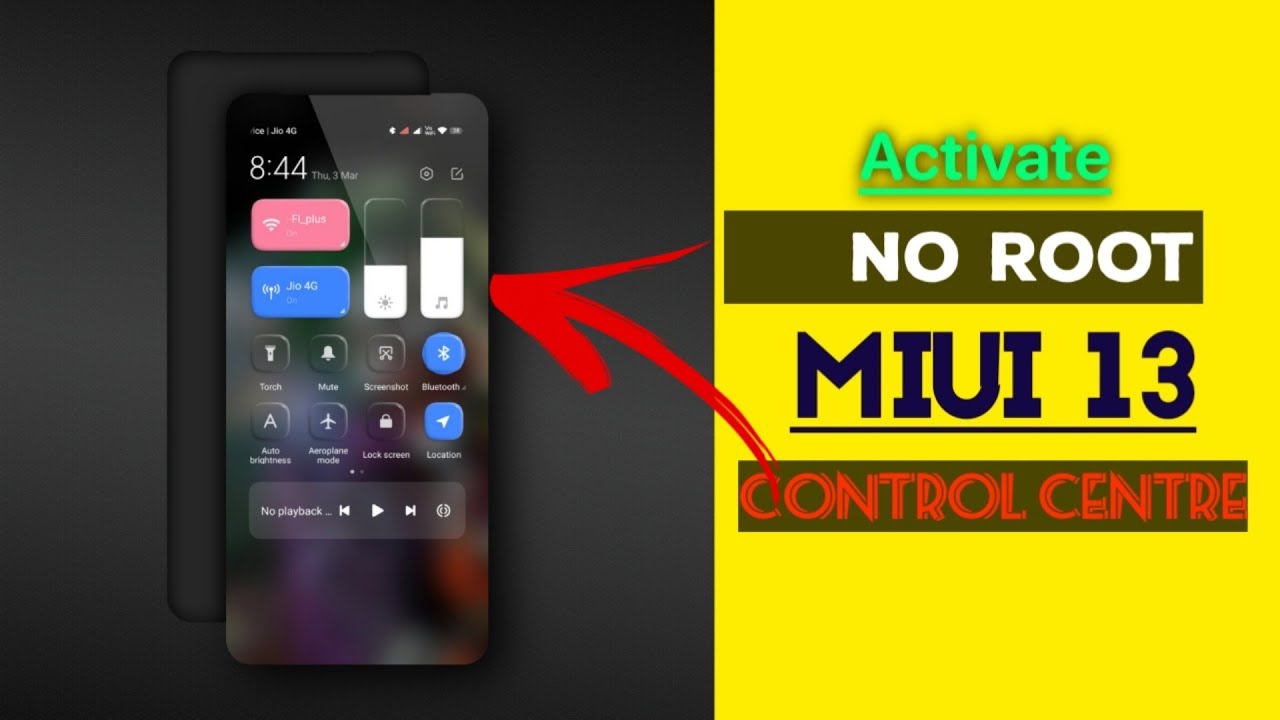Activate MIUI 13 Control Centre ft. Mi 11x ❤️ - No ROOT