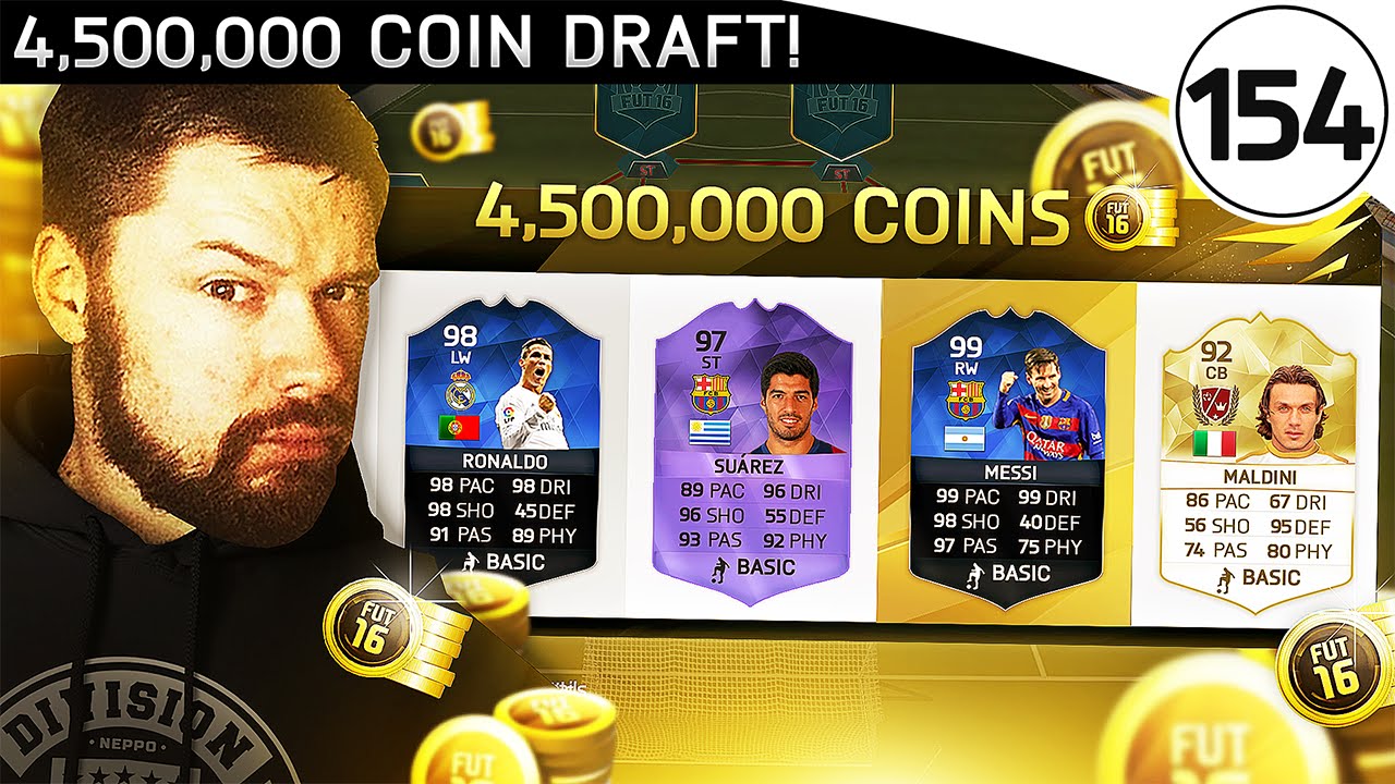 4,500,000 COIN FUT DRAFT! - FUT DRAFT TO GLORY #154