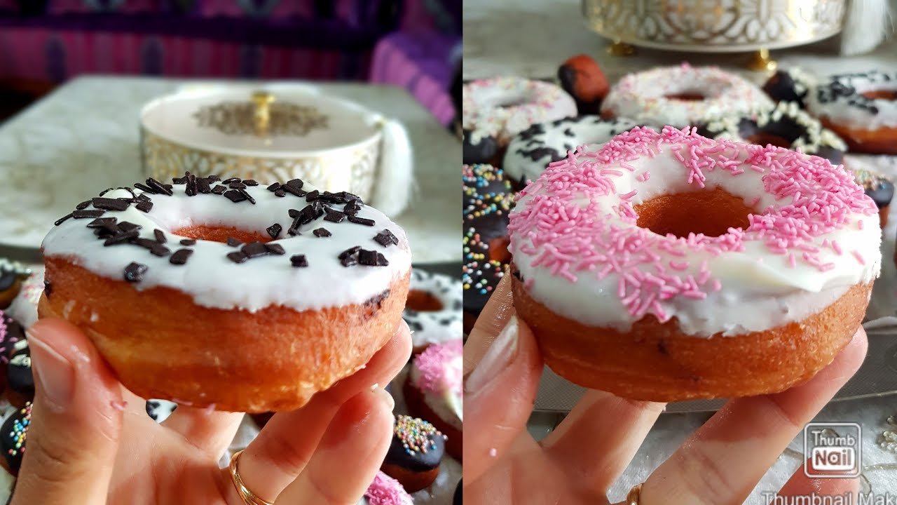 الوصفة المضبوطة للدونات او البينيي الأمريكي donuts