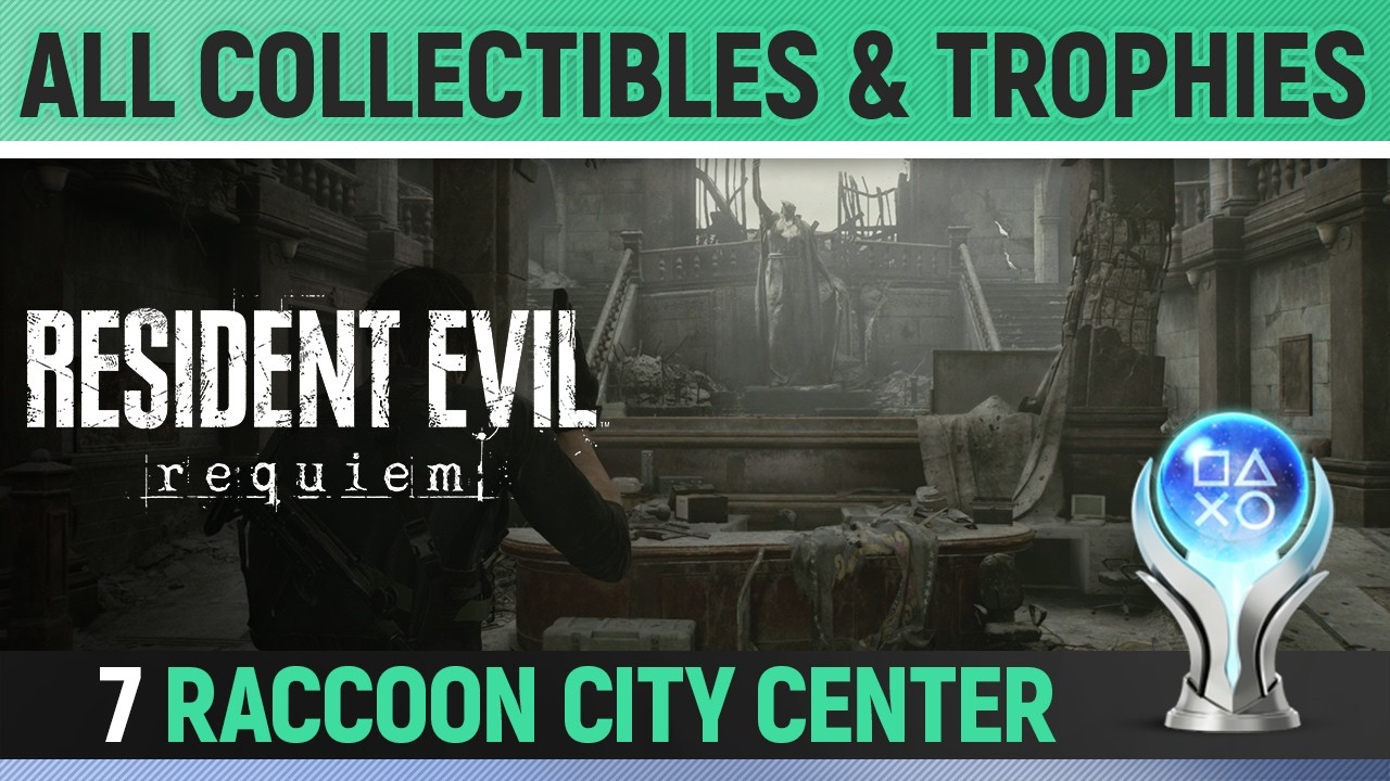 Resident Evil Requiem - Raccoon City Center - All Trophies & Collectibles 🏆 All Files, Safes