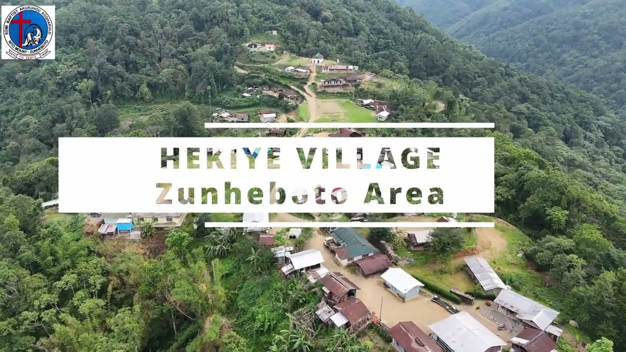 Aerial view of Hekiye Village ll Zunheboto District, Nagaland.