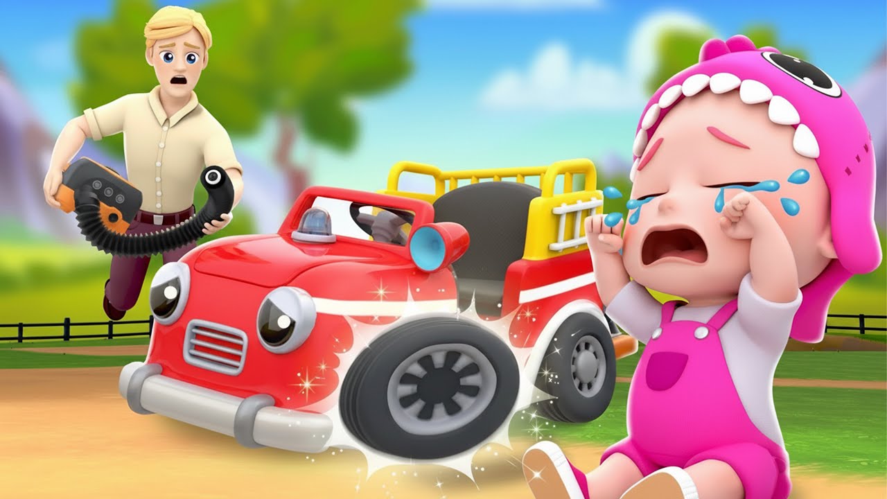 Wheels On The Cars 🚒🚓🚑 Baby Goes Wah Wah! + MORE | Bubbleee - Sing , Dance and Learn !