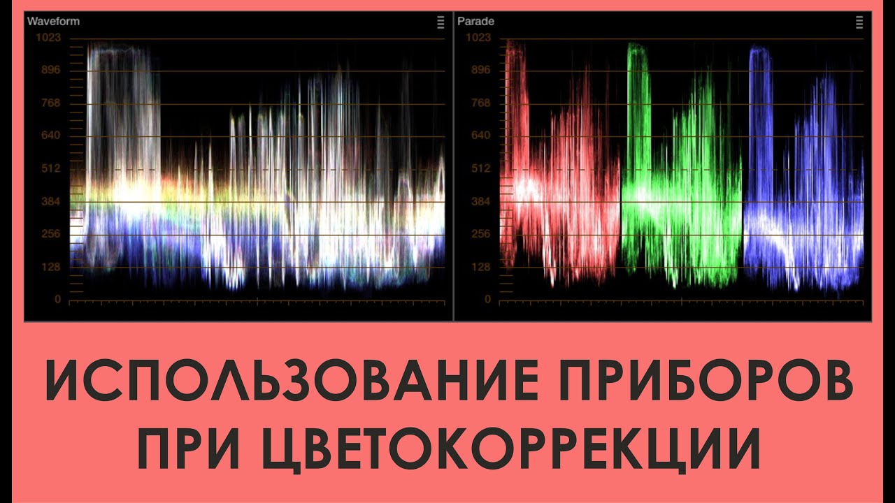 Как использовать цветовые приборы при цветокоррекции
