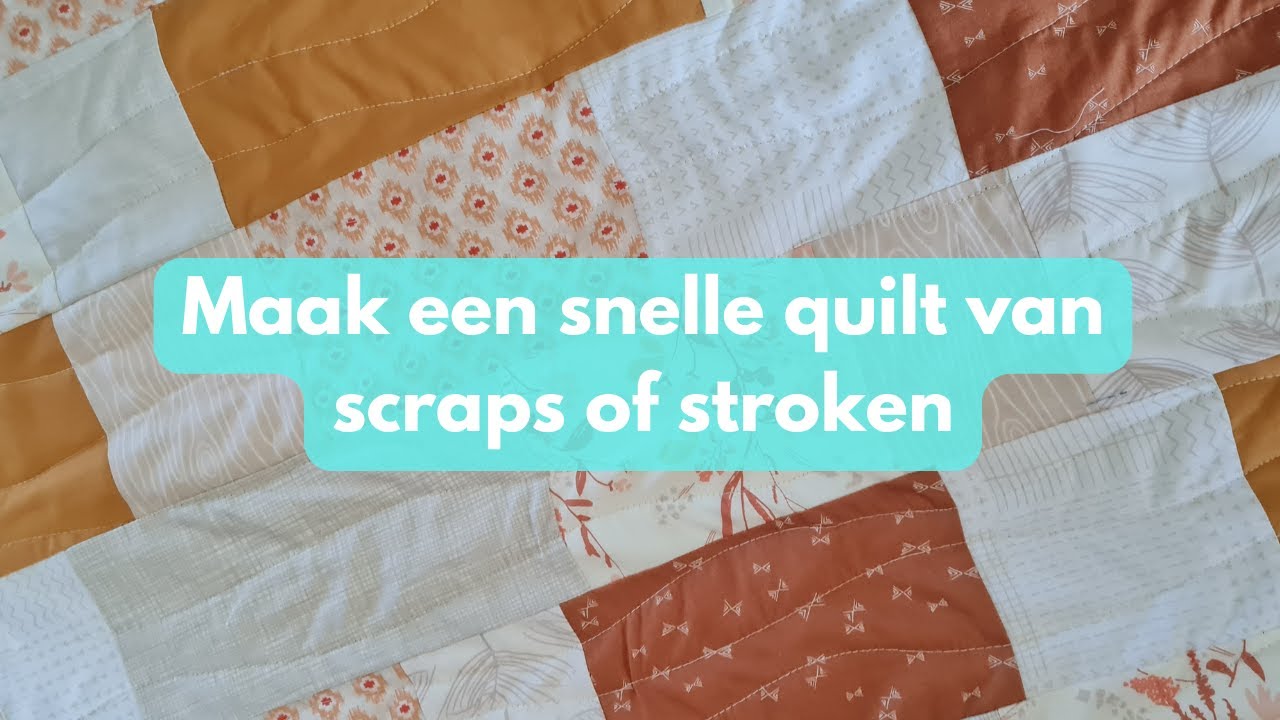 Leren quilten: De metseltechniek met scraps of stroken