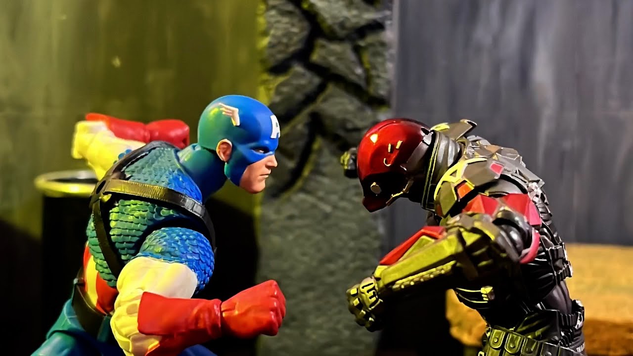 Red Hood VS Captain America | Stop Motion Animation | Action Figure