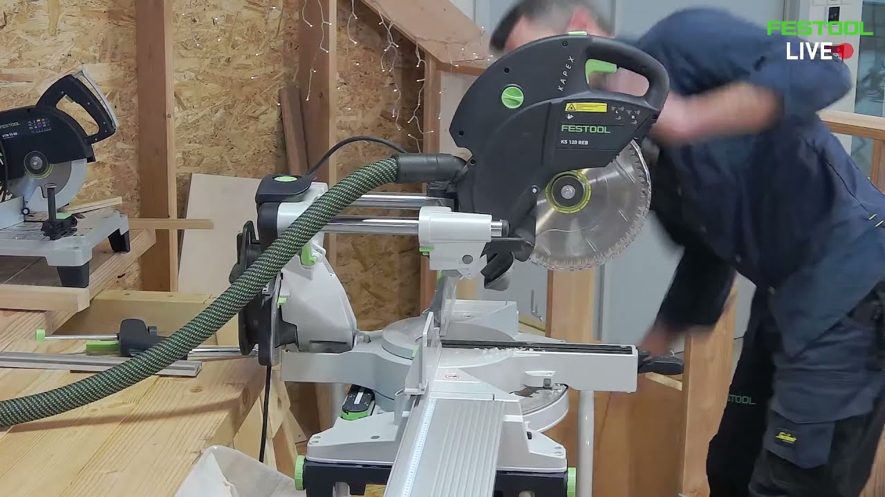 Festool LIVE [FR] 🔴 Scies à onglet Kapex 60 et 120 & SYM 70