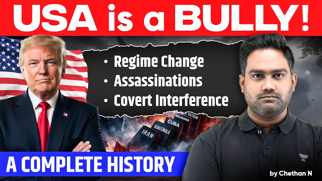Trump Attacks Venezuela | Nicolas Maduro Captured and Produced in New York Court with his Wife |UPSC