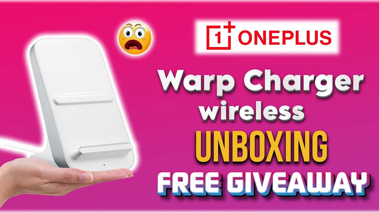 OnePlus Warp Charge 50 Wireless Charger 💥 Unboxing & Free Giveaway @OnePlus_IN