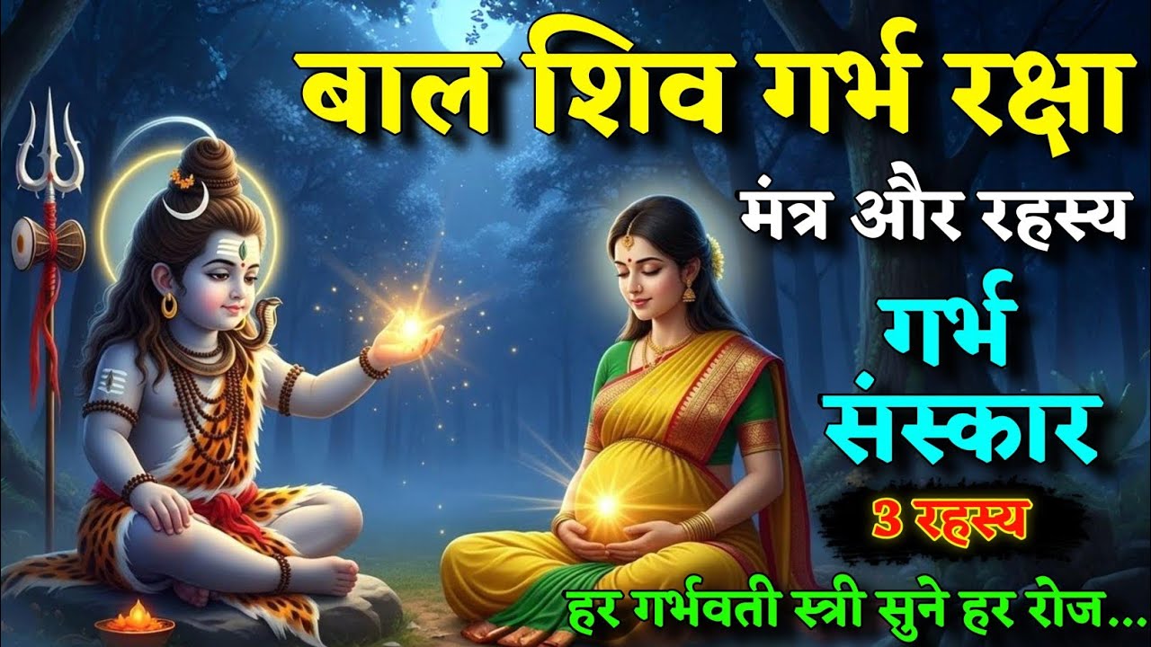 बाल शिव गर्भ-रक्षा मंत्र | गर्भस्थ शिशु को निर्भय, तेजस्वी और संस्कारी बनाएं | garbh sanskar 