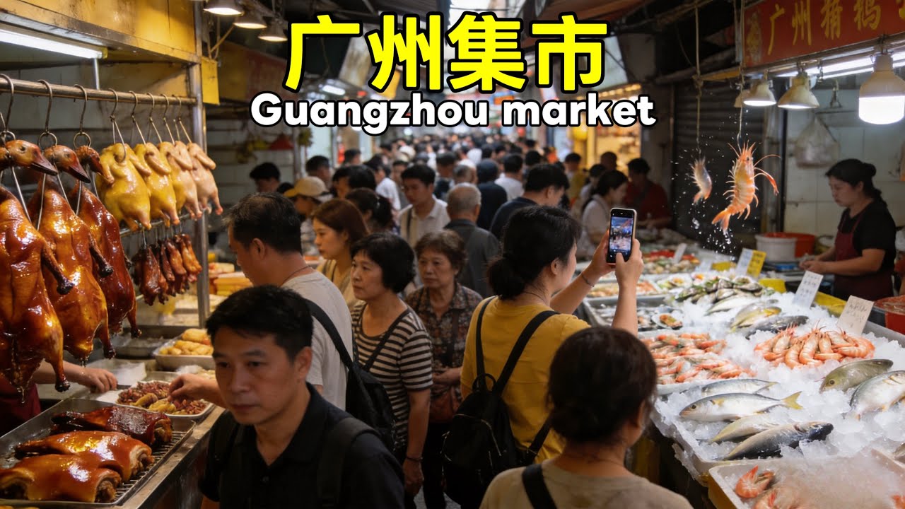 广州传统集市！烧猪肉，烧鹅，叉烧等烧腊很受当地老广的喜爱！海鲜种类繁多！水果玲珑满目，蔬菜价格亲民！各种精致的小吃让人直流口水！还有兔子、小猫、小鸟等宠物在售卖！一个非常富有烟火气的菜市场，值得一逛！