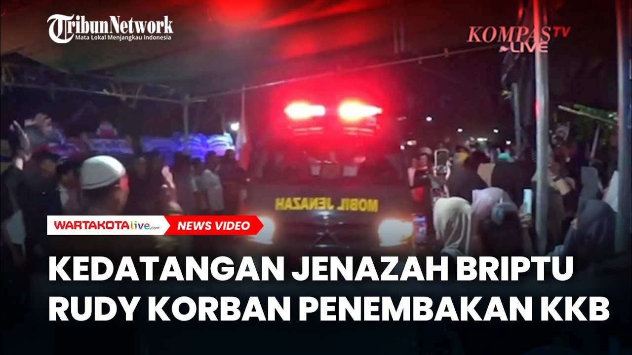 Isak Tangis Keluarga Sambut Kedatangan Jenazah Briptu Rudy Agung Korban Penembakan KKB
