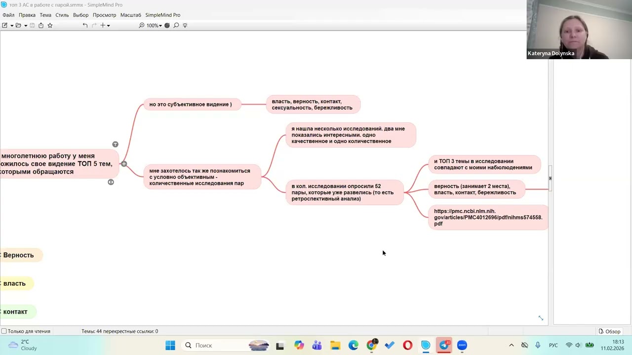 ТОП 3 темы в работе с парами. Эфир к празднику. Психолог Катерина Долинская