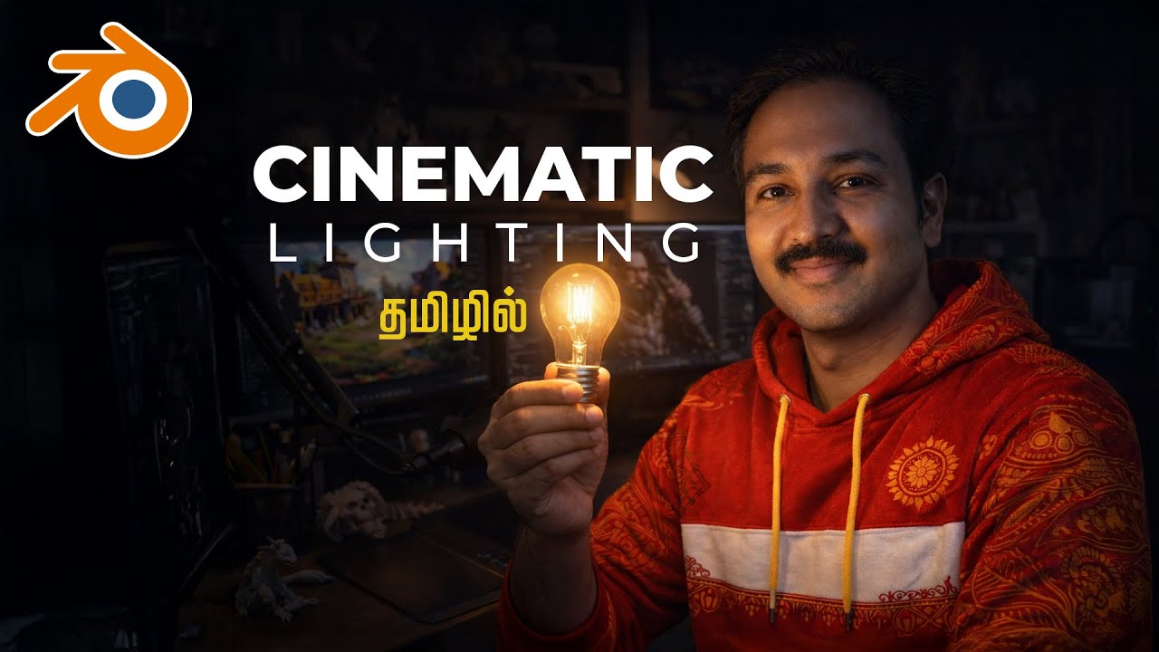 இந்த Lighting-naala 3D Renders Cinematic-aa Maarum 😍 | Blender Tamil