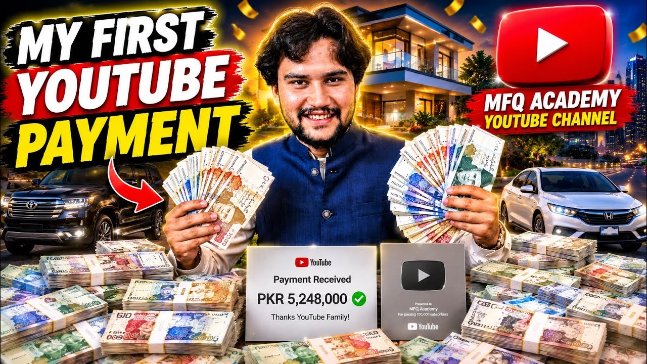 My First YouTube Payment | Kitni payment Ai hy | MFQ ACADEMY 