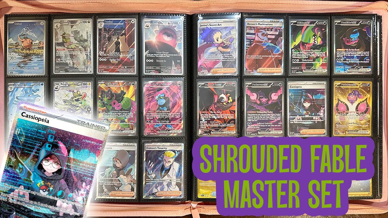 Pokemon Shrouded Fable Complete Master Set — 154 карты + Японский Master Set!