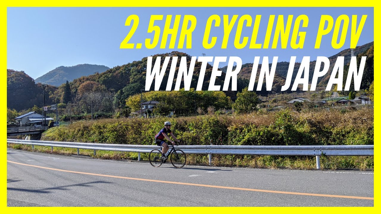 Sunny Winter Cycling in Japan | 2.5 HR POV | HD 1080P ASMR Bike Ride