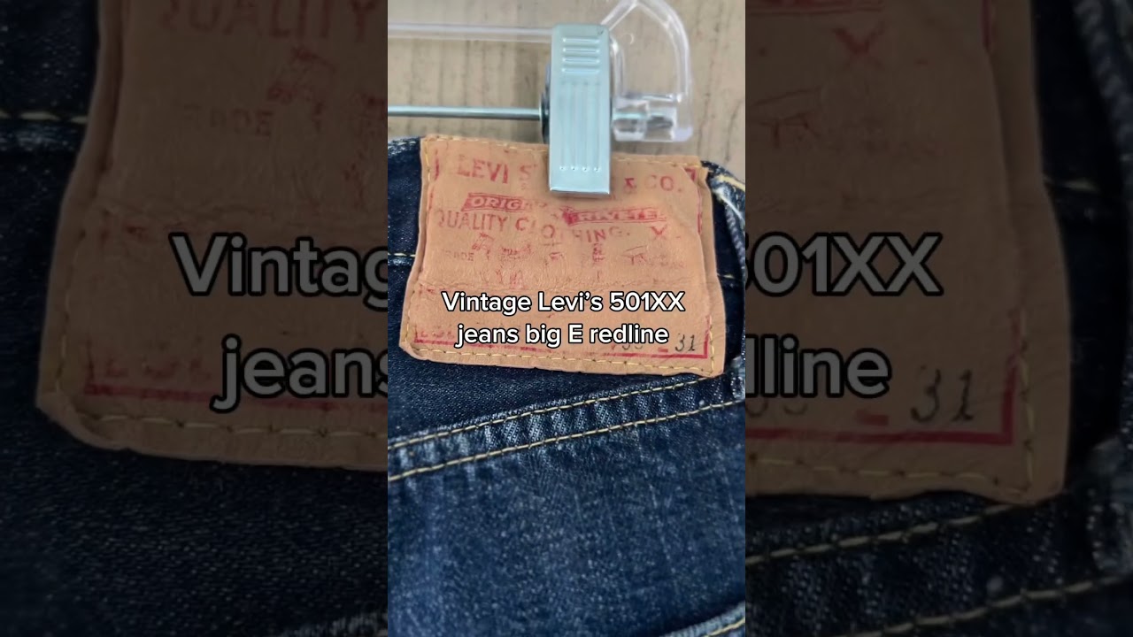 Vintage Levi&rsquo;s 501XX Jeans Big E redline selvage