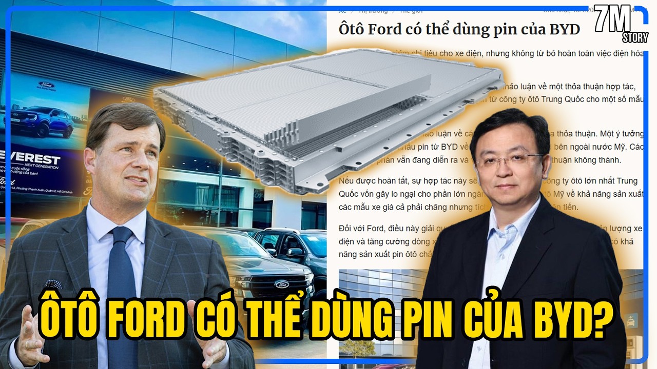 ÔTÔ FORD CÓ THỂ DÙNG PIN CỦA BYD