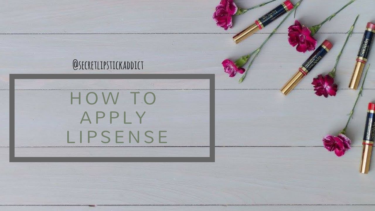 How to Apply LipSense Lipstick