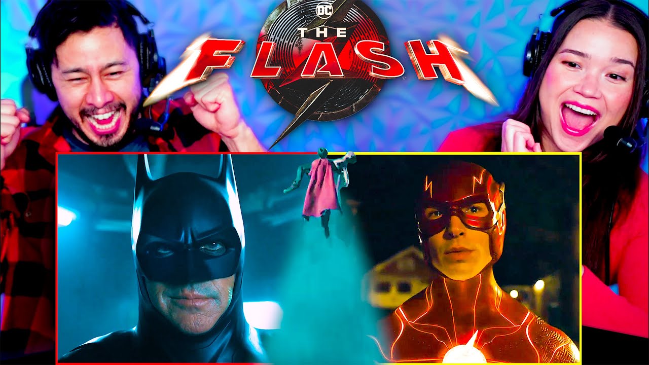 THE FLASH Trailer Reaction! | Ezra Miller, Michael Keaton, Ben Affleck | DC