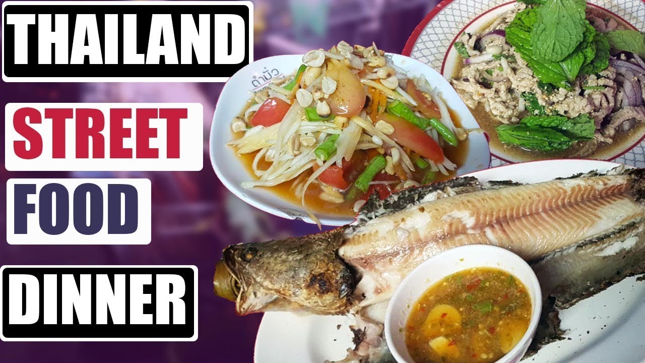THAI STREET FOOD in BANGKOK - AMAZING DINNER FEAST in SILOM THAILAND (THAILAND HOLIDAY 2019)