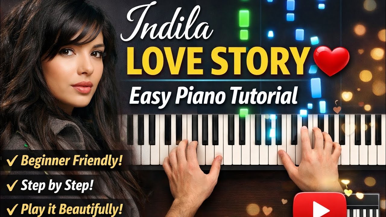 Love Story – Indila Piano Tutorial 🎹 | Simple & Beautiful