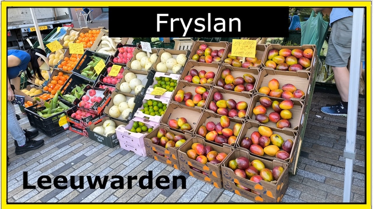 Urlaub in Hollend:  Friesland Leeuwarden Markt