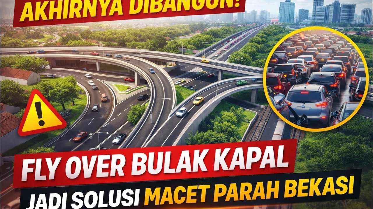 Akhirnya Dibangun! Fly Over Bulak Kapal Jadi Solusi Macet Parah Bekasi