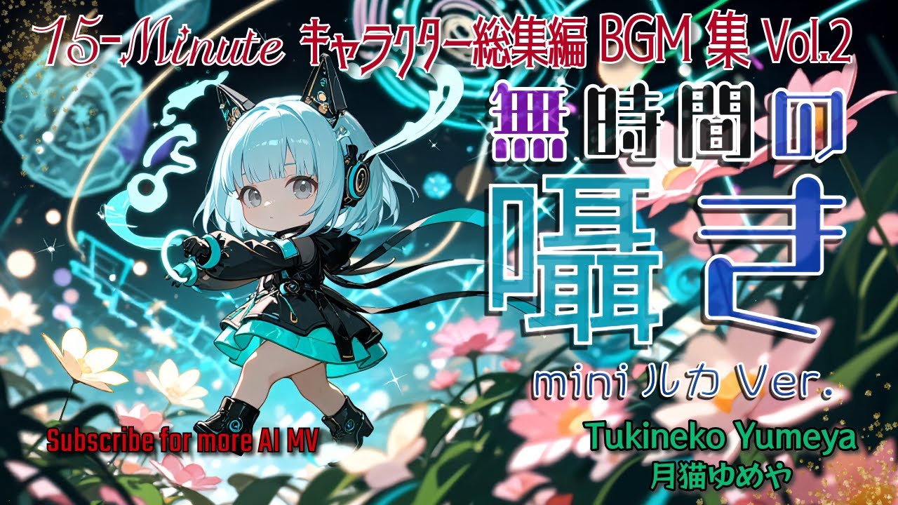 キャラクター総集編BGM集 Vol.2 「無時間の囁き 」 miniルカ Ver.【AIアニメMV】963Hz／“Timeless Whisper”  mini Luka Ver.
