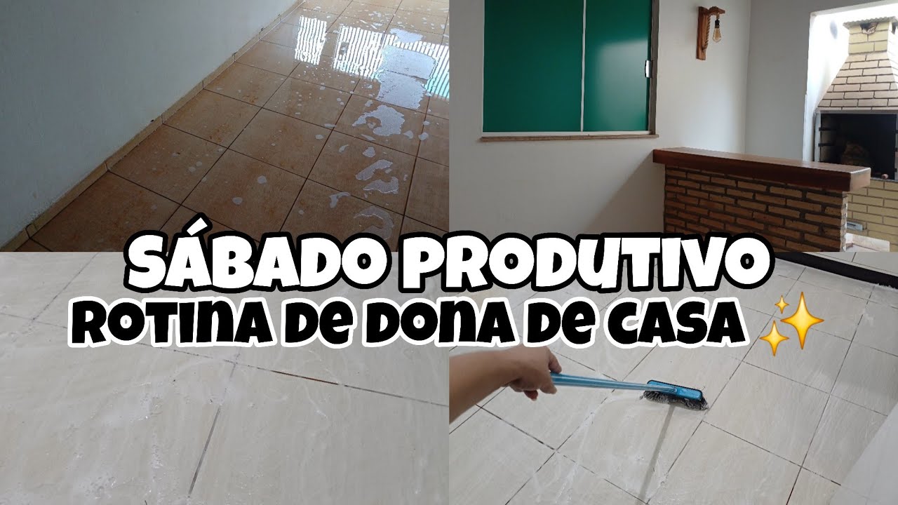 Joguei água e sabão pra esfregar tudo | Rotina de sábado bem produtiva 