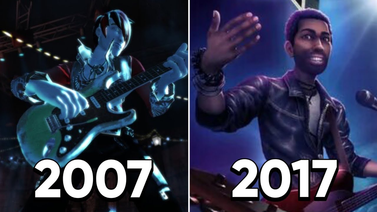 Evolution of Rock Band Games (2007-2017)