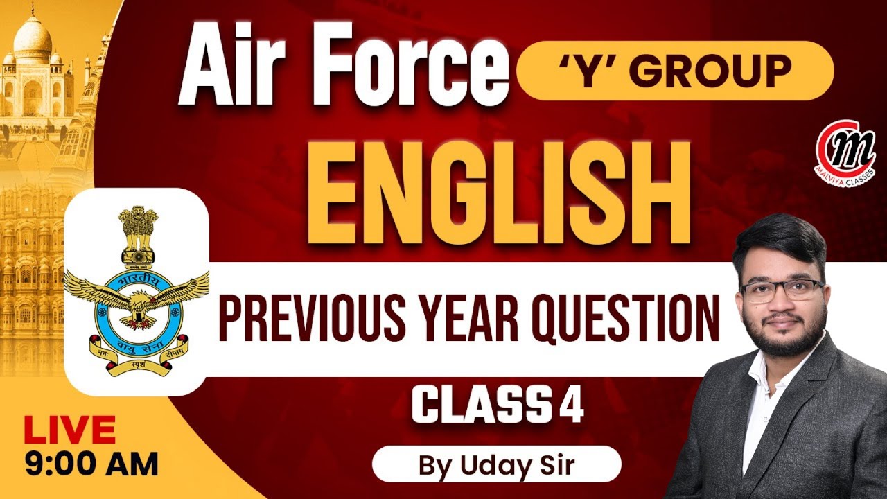 Air Force English Class 4 | Air Force Y Group English Class | Air Force English Y Group