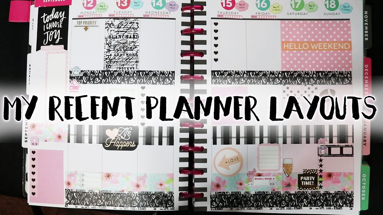My Aug/Sept Planner Layouts! | PLAN WITH ME