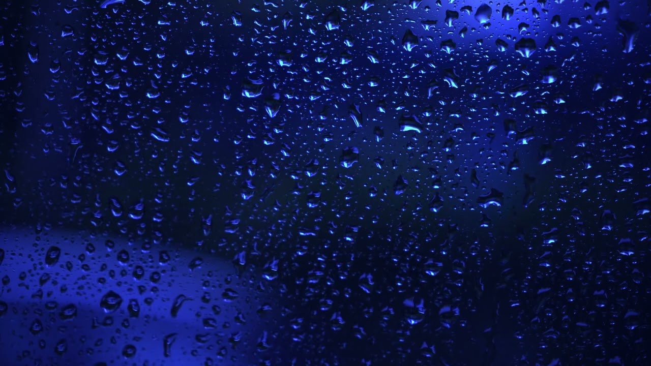 Rain Sounds in a Dark Window (No Ads) Relaxing Ambience for Deep Sleep, Focus, and Meditation