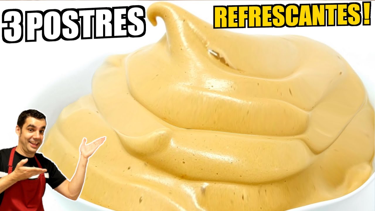 🍦🍍 3 recetas de POSTRES REFRESCANTES y deliciosos que te sorprenderán