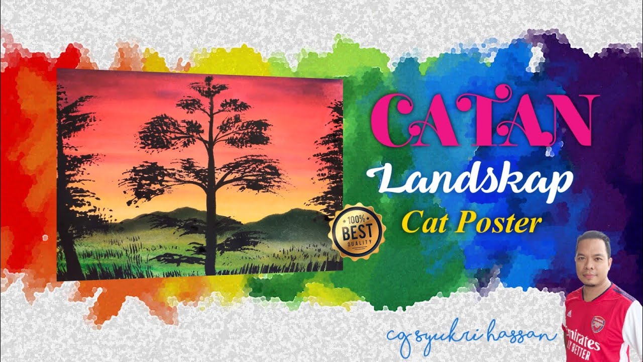 Teknik Mudah Buat Catan Landskap | Pendidikan Seni Visual | Art Painting