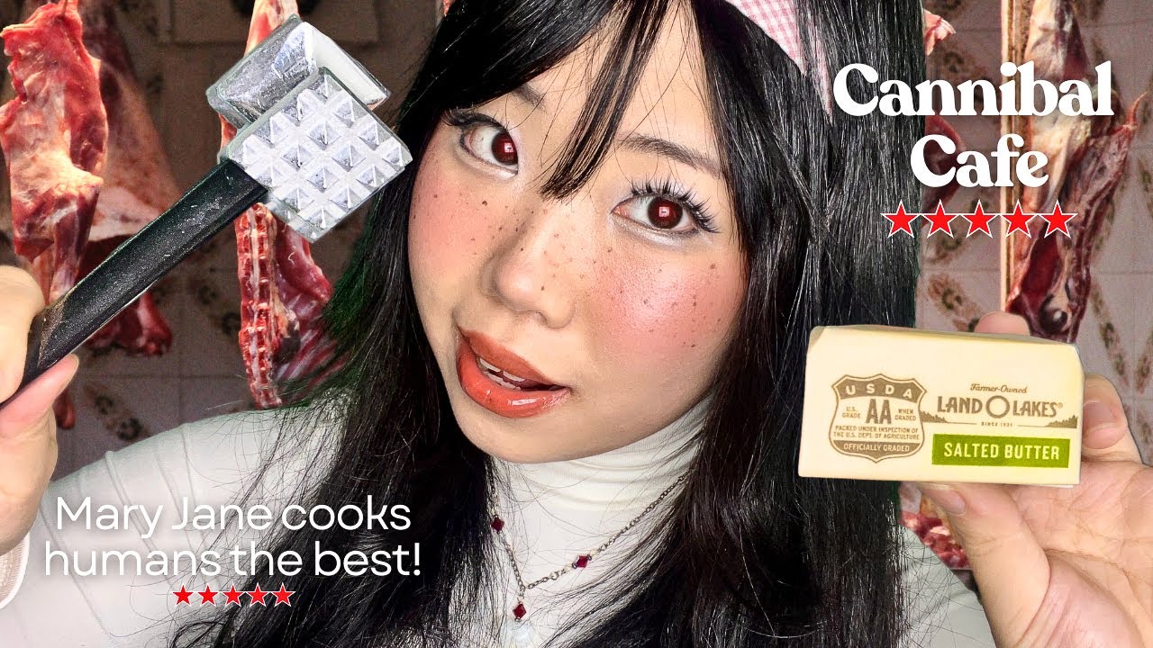 Cooking YOU at the CANNIBAL Cafe🥩 ASMR (Bad End)