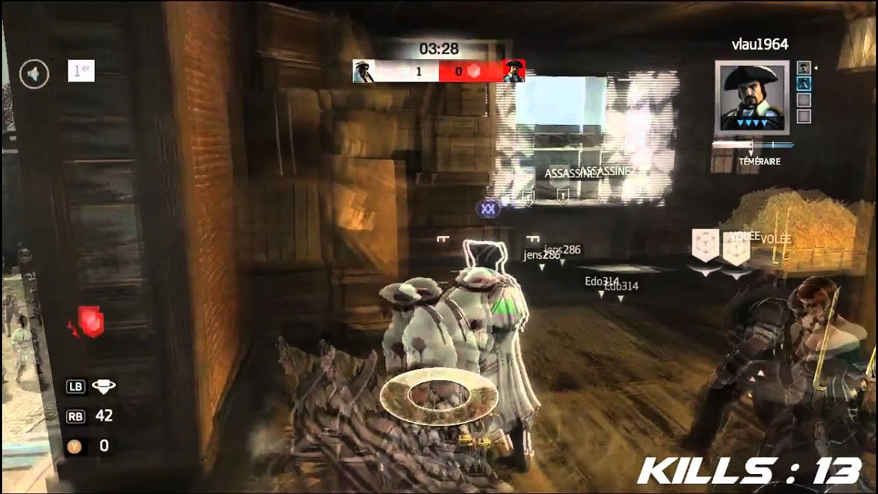 AC3 AA: Defence Gameplay #2 - 21 kills in 6 minutes