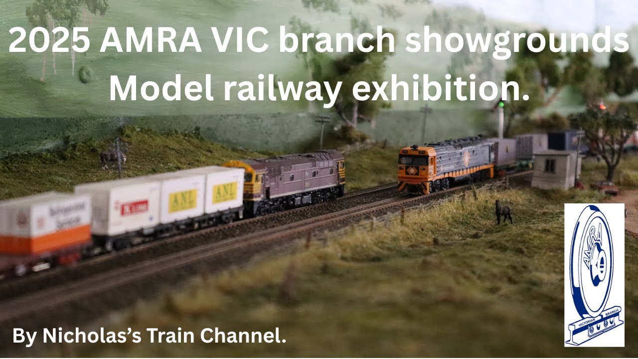 Visiting the 2025 AMRA VIC Branch Showgrounds model railway exhibition. August 2nd & 3rd 2025.