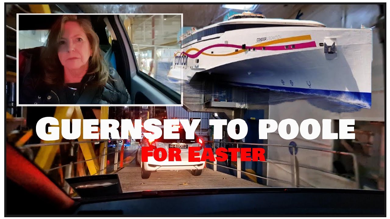 On our way to collect our motorhome  ferry trip Guernsey to Poole