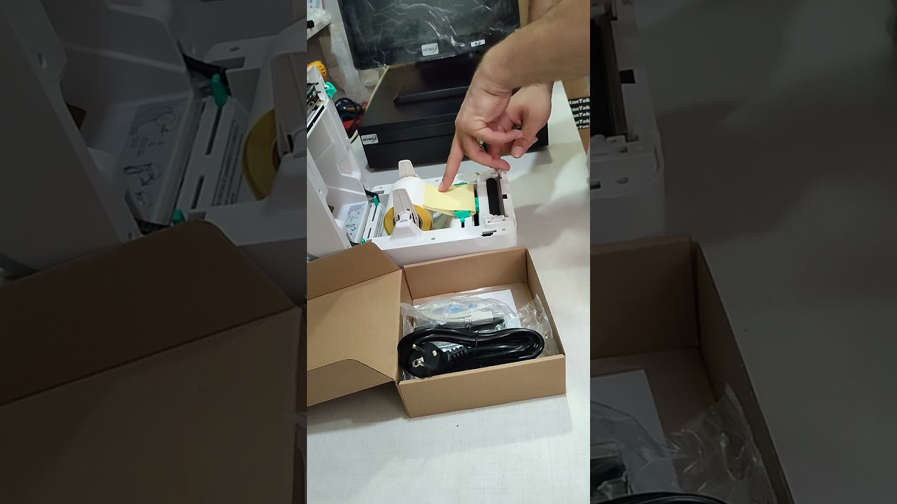 hirmax barkod etiket sticker yazıcı donanım kurulumu.