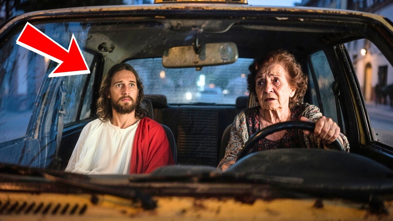CONDUCIENDO SU TAXI VIEJO, UNA MUJER MAYOR RECOGIÓ A JESÚS… Y LO QUE ESCUCHÓ LO CAMBIÓ TODO