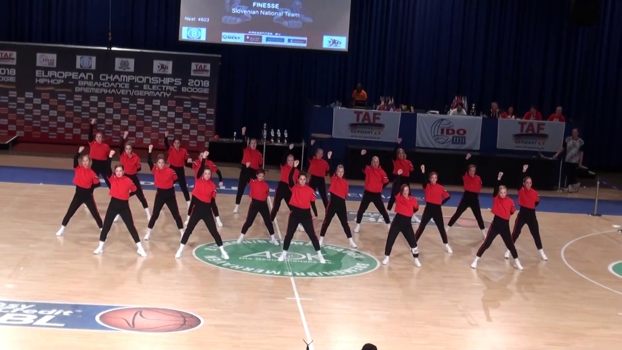 2. mesto Finesse člani2 hh mame formacija IDO Hip-Hop European Championship 2018