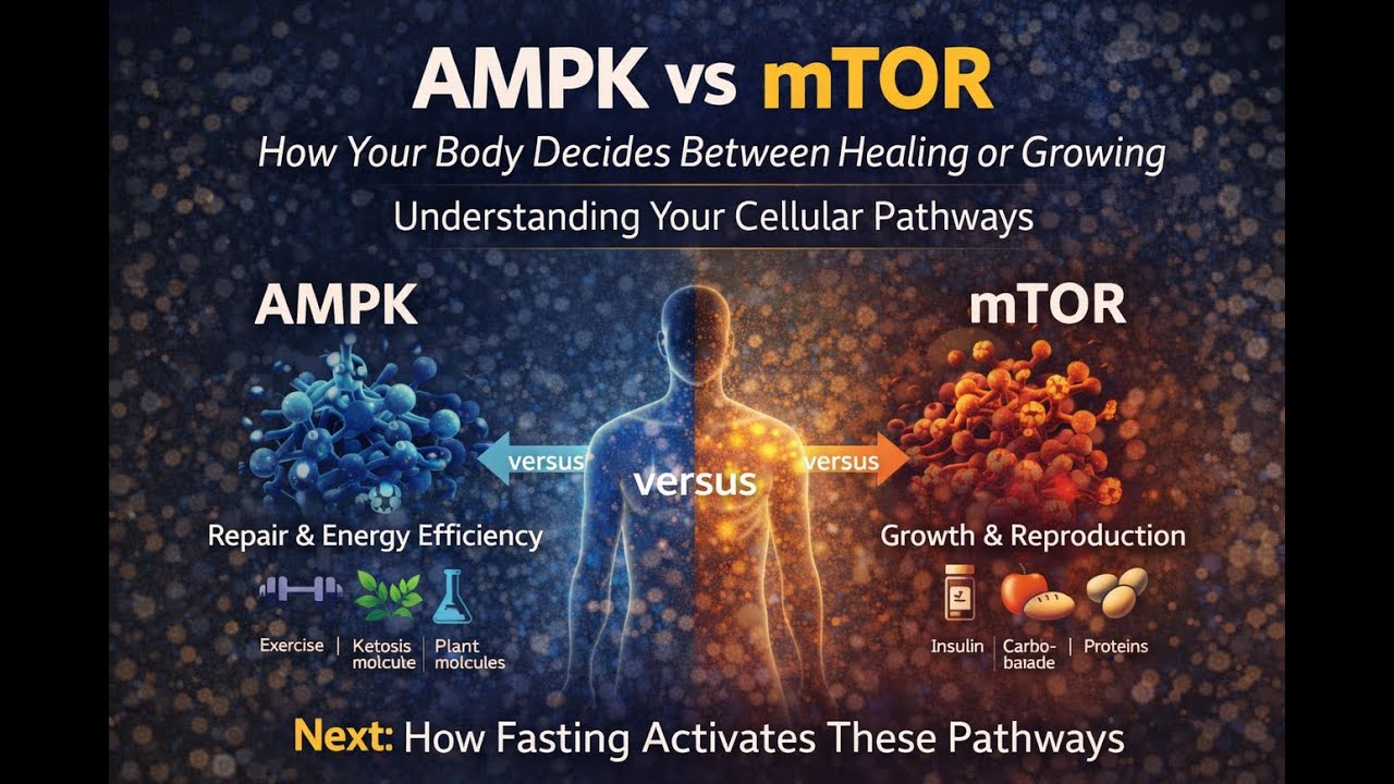 AMPK vs mTOR: How Your Body Decides Between Healing or Growing