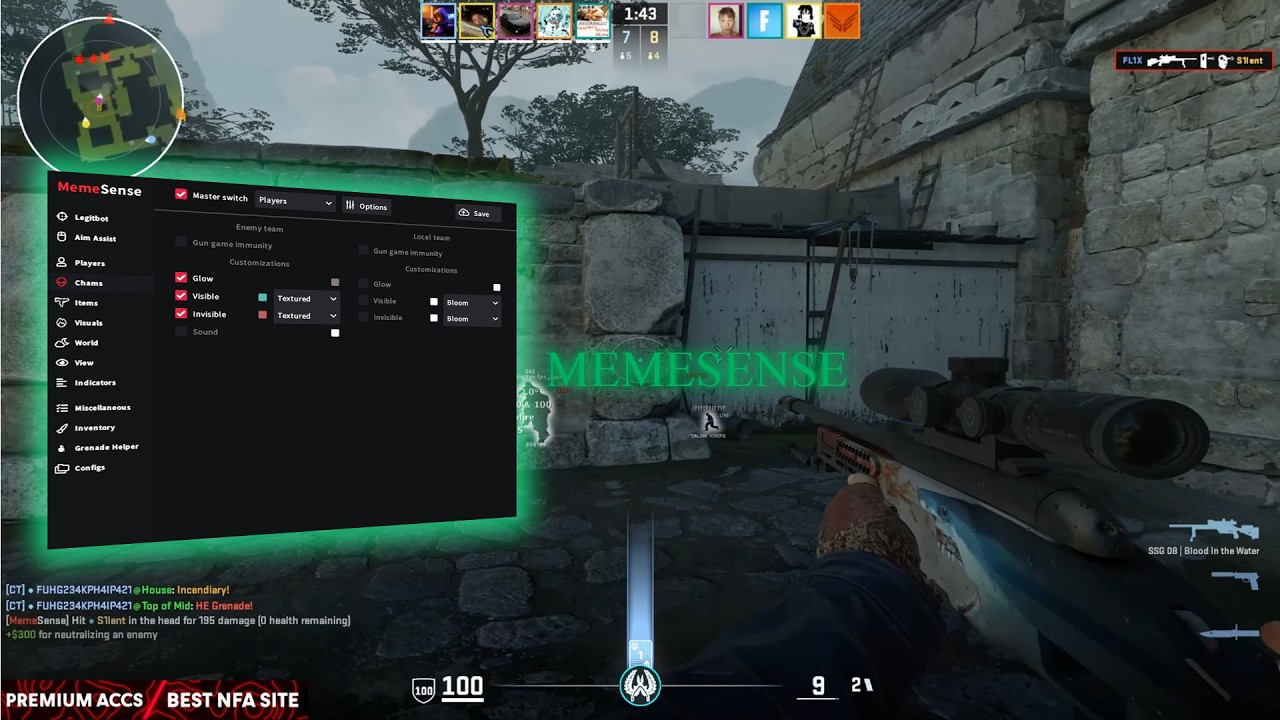 #cs2 PREMIER SEMIRAGE HIGHLIGHTS BEST SAFEST CONFIG ft.memesense
