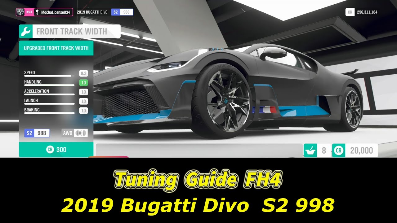 Forza Horizon 4 - Tuning Guide of 2019 Bugatti Divo Useful Tips for The Old Smokey Spring Season
