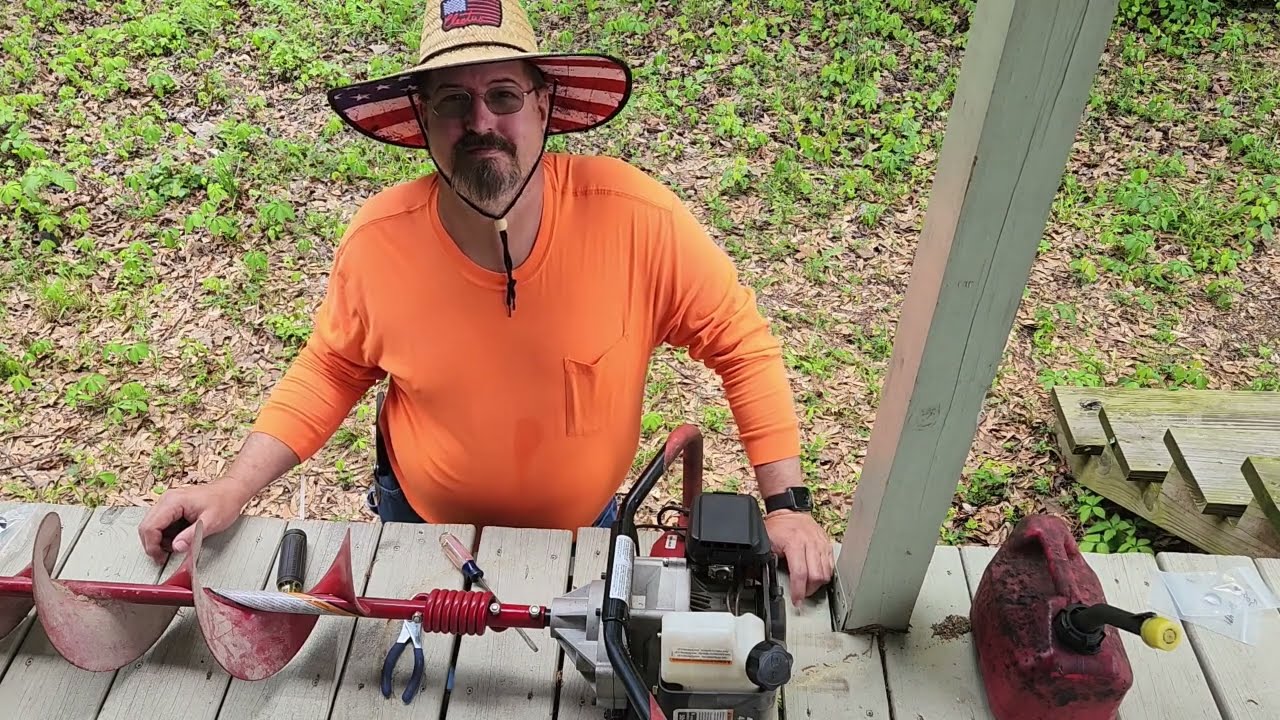 Repairing fuel leak on earthquake auger