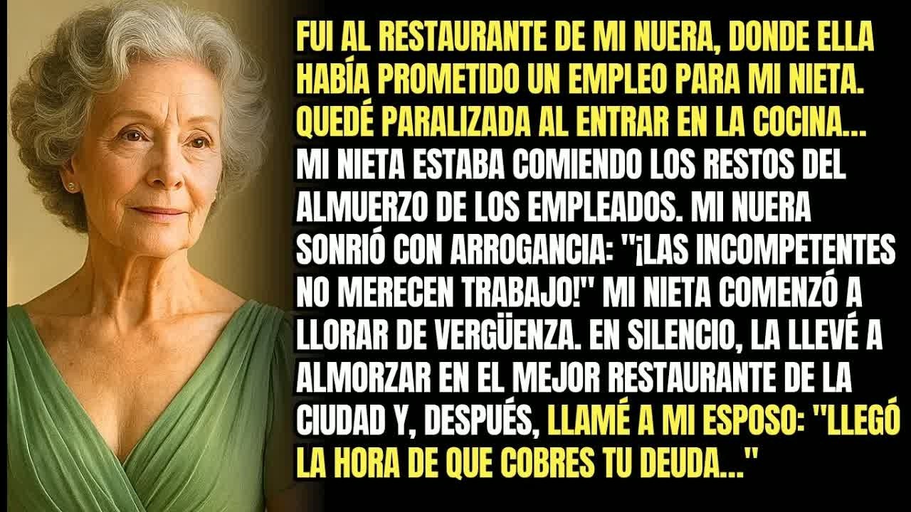Encontré A Mi Nieta Cuando Estaba Comiendo Restos… Mi Nuera： ＂ESE ES SU LUGAR＂… Fue Entonces